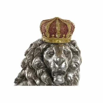 Decorative Figure DKD Home Decor Silver Lion Resin (42 x... 2