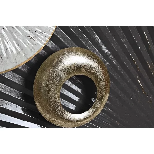 Wall Decoration DKD Home Decor Grey Golden Metal White Modern (113 x 6,4 x 62 cm)