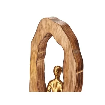 Decorative Figure Sitting Golden Metal 10 x 41,5 x 7,5 cm... 2