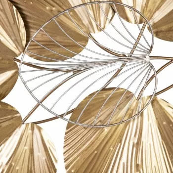 Wall Decoration 100 x 5,5 x 51 cm Golden Metal 2