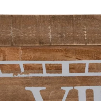 Wall Clock Natural Fir wood 60 x 5 x 60 cm 2