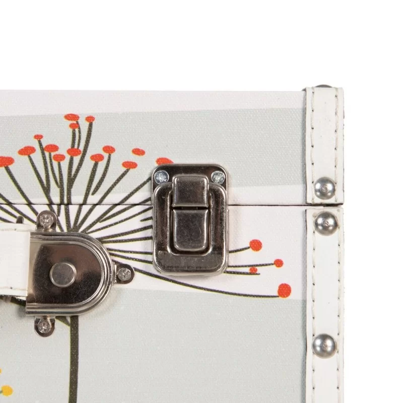 Set of Chests 34,5 x 24,5 x 14 cm Flowers...