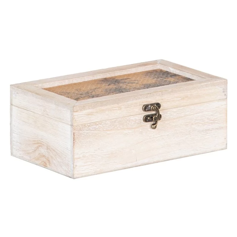 Decorative box 30 x 18 x 12 cm Rattan DMF Palm...