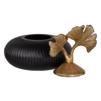 Multi-use Box Black Golden Aluminium 20 x 20 x 24 cm 2