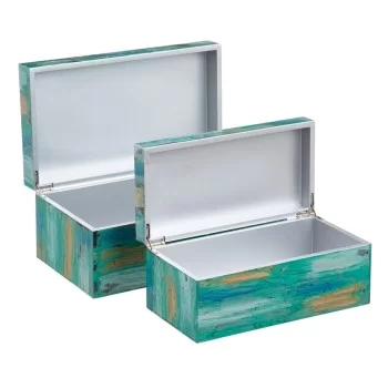 Decorative box 35 x 20 x 15 cm Abstract DMF (2 Units) 2