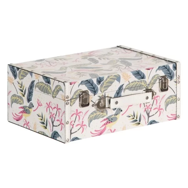 Set of Chests 34,5 x 24,5 x 14 cm Canvas DMF (2 Pieces)