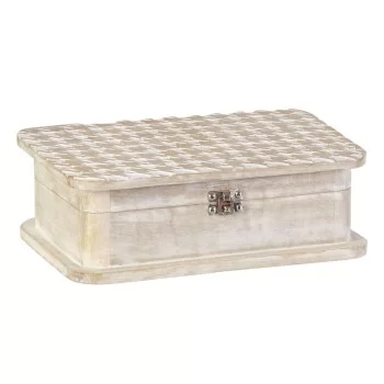 Decorative box 28 x 18 x 9,5 cm Mango wood (2 Units) 2