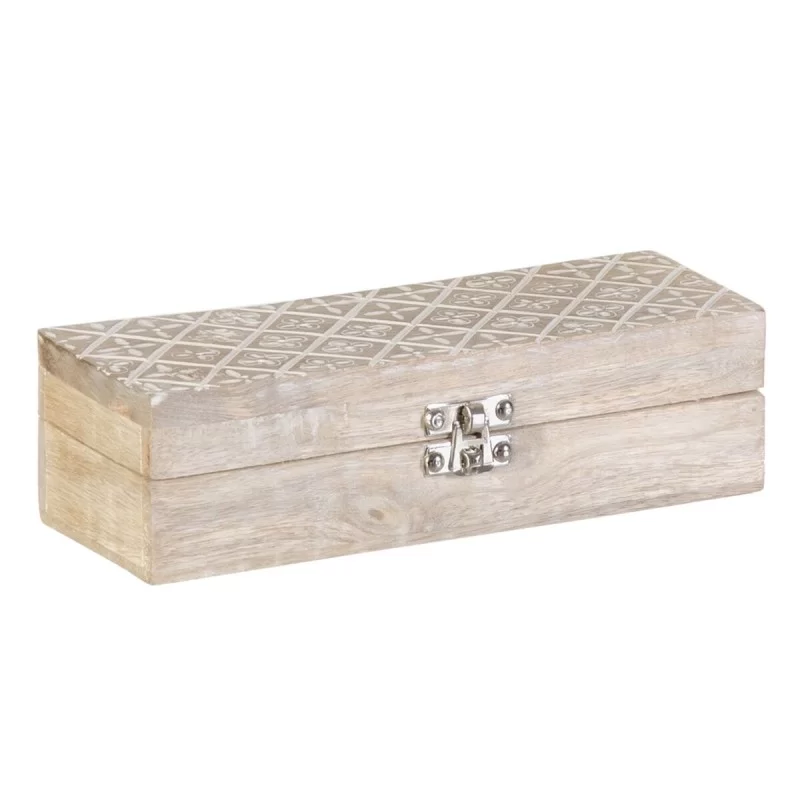 Decorative box 26,6 x 11 x 8,5 cm Mango wood (2...
