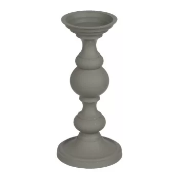 Candleholder Aluminium Green 15 x 15 x 32 cm