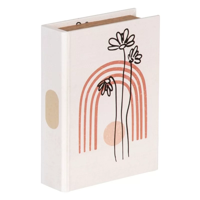 Decorative box Flowers Canvas 24 x 18 x 6 cm...
