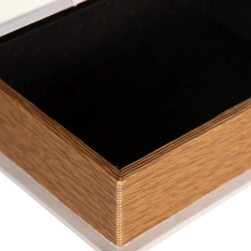 Decorative box Flowers Canvas 24 x 18 x 6 cm...