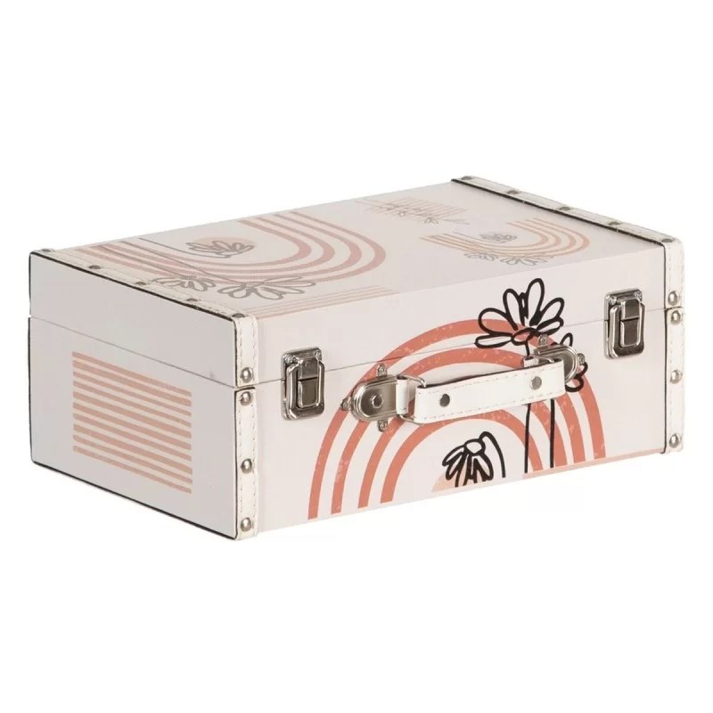 Set of Chests 34,5 x 24,5 x 14 cm Flowers...