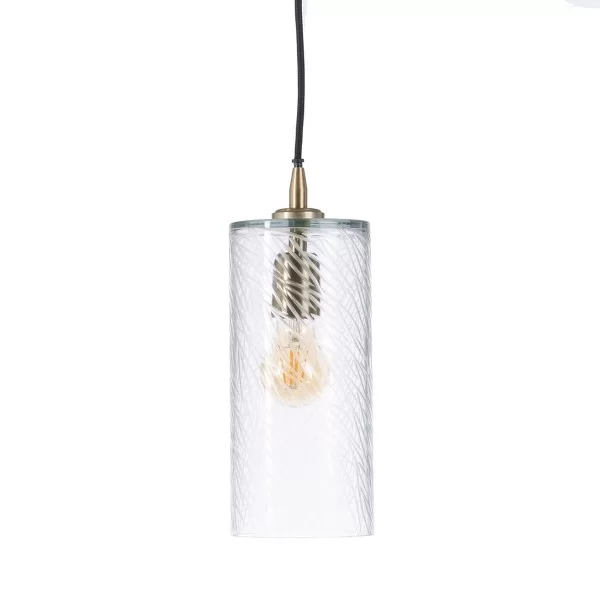Ceiling Light 12 x 12 x 32 cm Crystal Metal