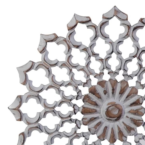 Decorative Figure 40 x 8 x 49 cm Natural White