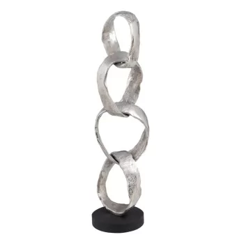 Decorative Figure 21 x 15 x 63 cm Black Silver 2