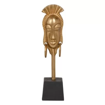 Decorative Figure 11 x 10,5 x 46 cm Black Golden African...