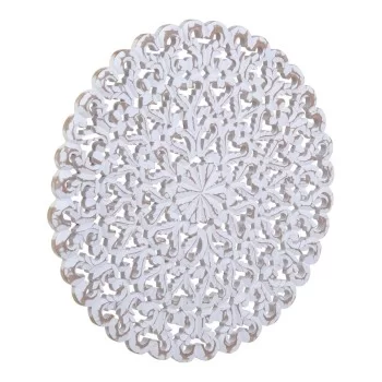 Wall Decoration 60,96 x 60,96 x 2,5 cm White MDF Wood 2