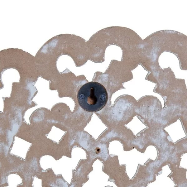 Wall Decoration 60,96 x 60,96 x 2,5 cm White MDF Wood