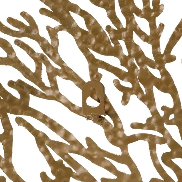 Wall Decoration 58,5 x 8,5 x 55 cm Crystal Golden Metal