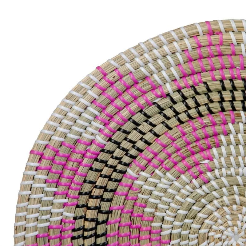 Wall Decoration 41 x 41 x 1 cm Natural Black...