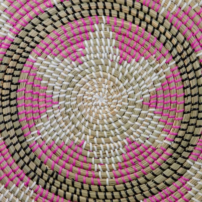 Wall Decoration 41 x 41 x 1 cm Natural Black...