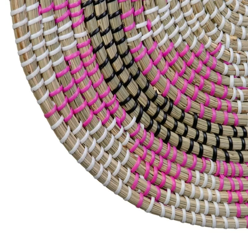 Wall Decoration 41 x 41 x 1 cm Natural Black...