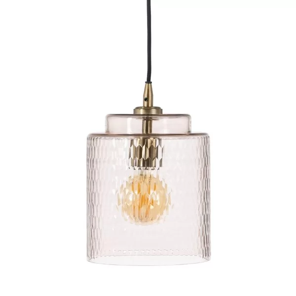 Ceiling Light Crystal Metal 20 x 20 x 27 cm