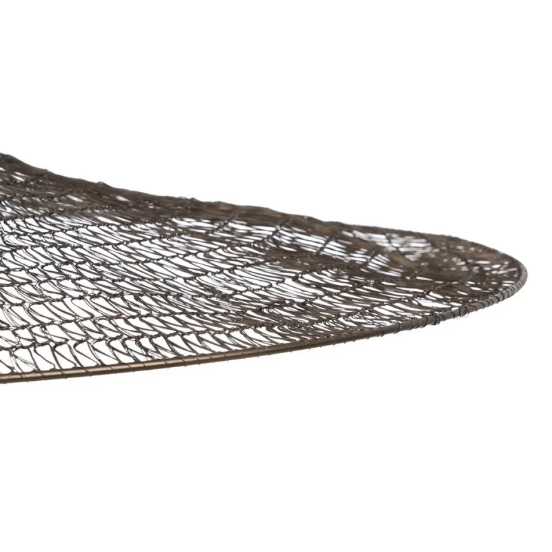 Ceiling Light 90 x 90 x 13 cm Golden Metal