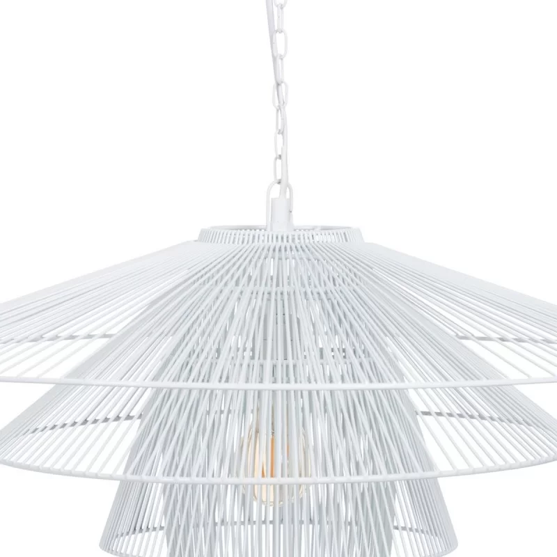 Ceiling Light 59 x 59 cm Metal White