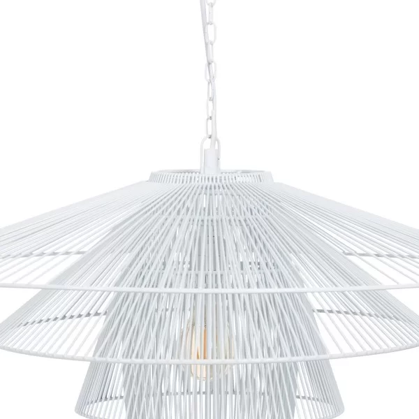 Ceiling Light 59 x 59 cm Metal White