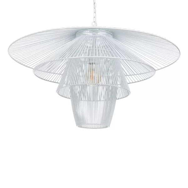 Ceiling Light 59 x 59 cm Metal White