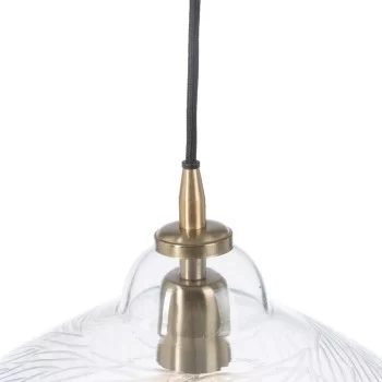 Ceiling Light Crystal Metal 29 x 29 x 24 cm 2
