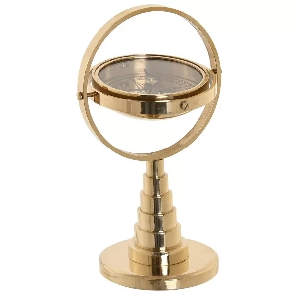 Decorative Figure DKD Home Decor Compass 9,5 x 8 x 16 cm Golden Vintage