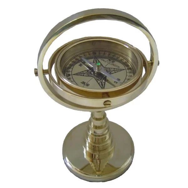 Decorative Figure DKD Home Decor Compass 9,5 x 8 x 16 cm Golden Vintage