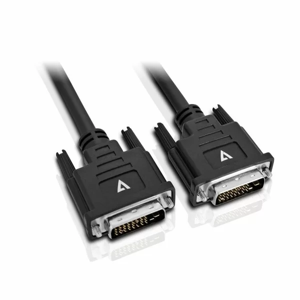 DVI Cable V7 V7DVIDVI-5M-BLK-1E Black 5 m