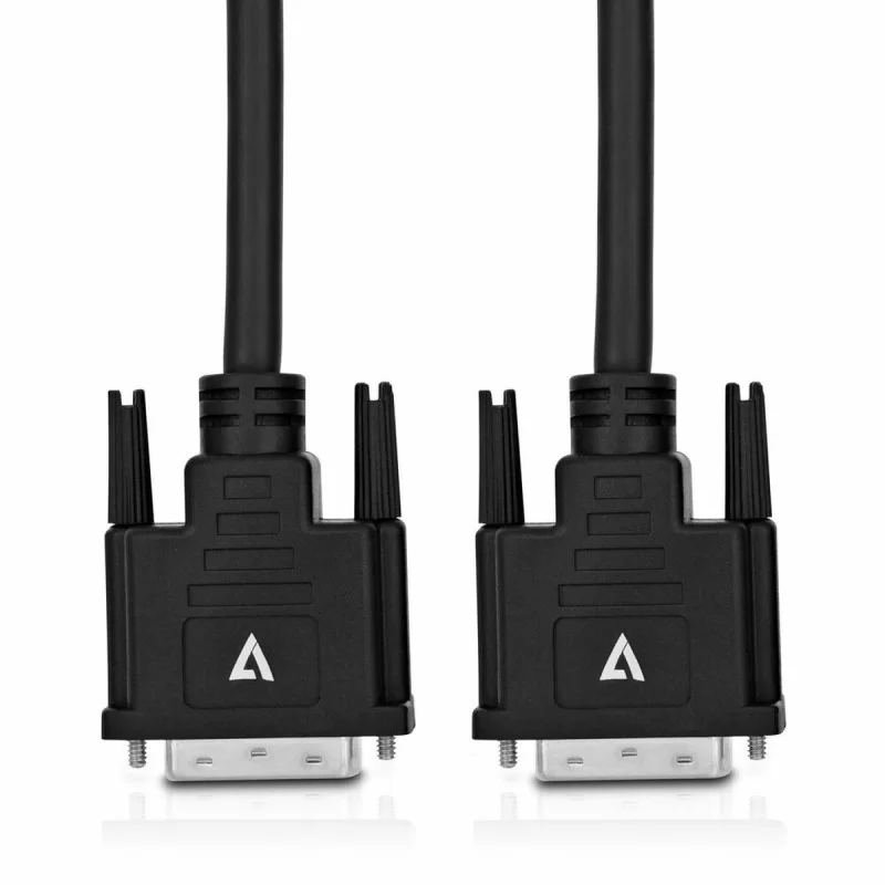 DVI Cable V7 V7DVIDVI-5M-BLK-1E Black 5 m