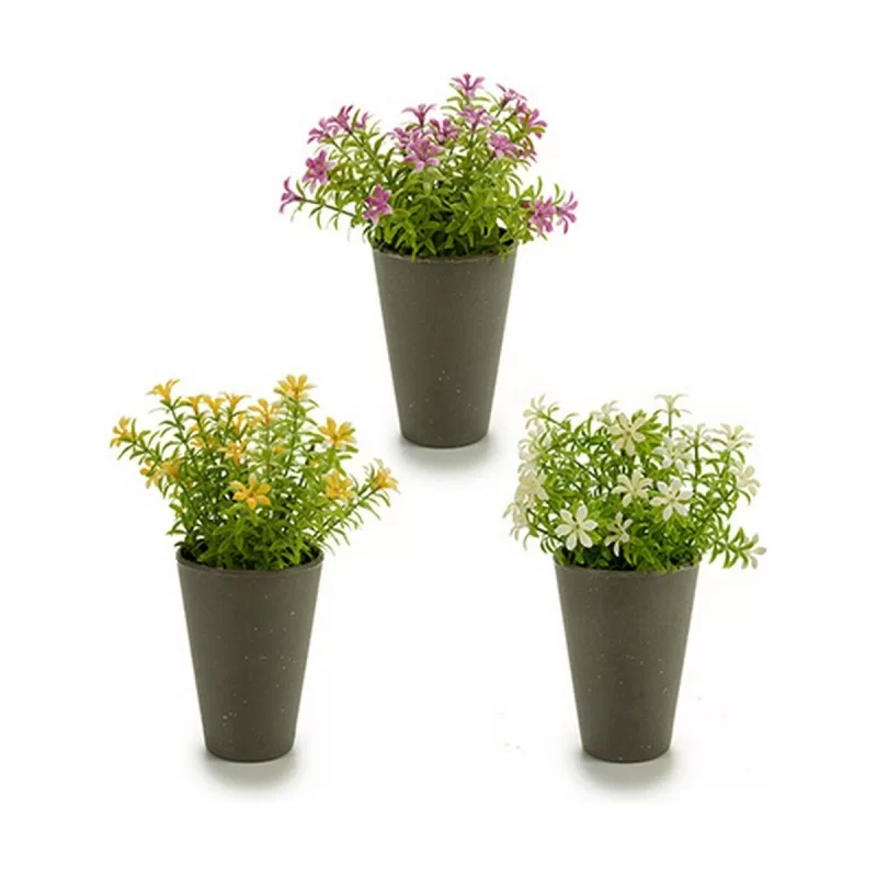 Decorative Plant Flower Plastic 12 x 19 x 12 cm...