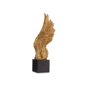Decorative Figure Wings Black Golden 8 x 33,5 x 13,5 cm... 2