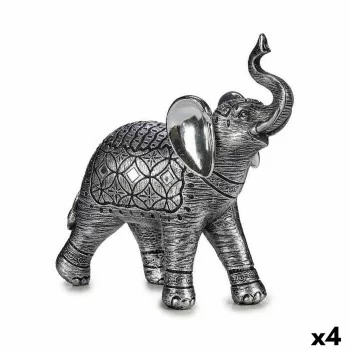 Decorative Figure Elephant Silver 27,5 x 27 x 11 cm (4...