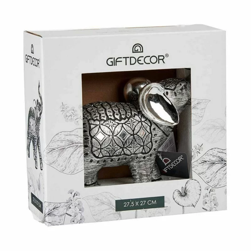 Decorative Figure Elephant Silver 27,5 x 27 x...