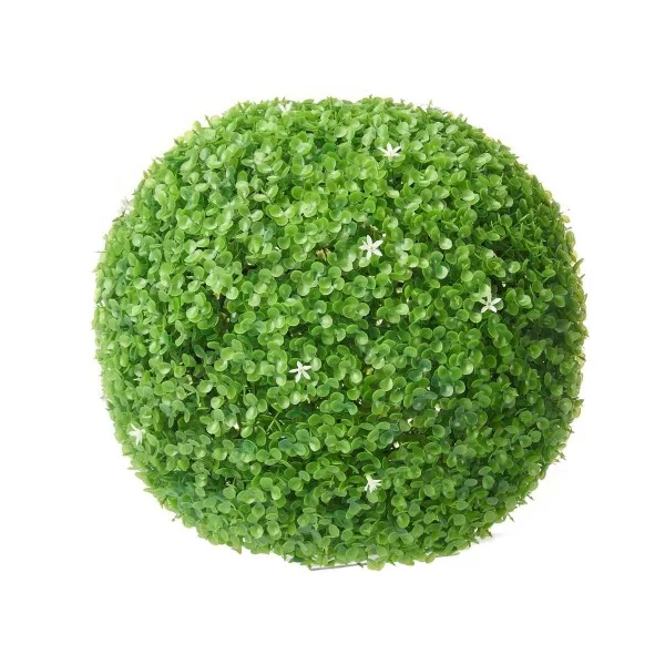 Decorative Plant Flowers Sheets Ball Plastic 37 x 37 x 37 cm (4 Units)