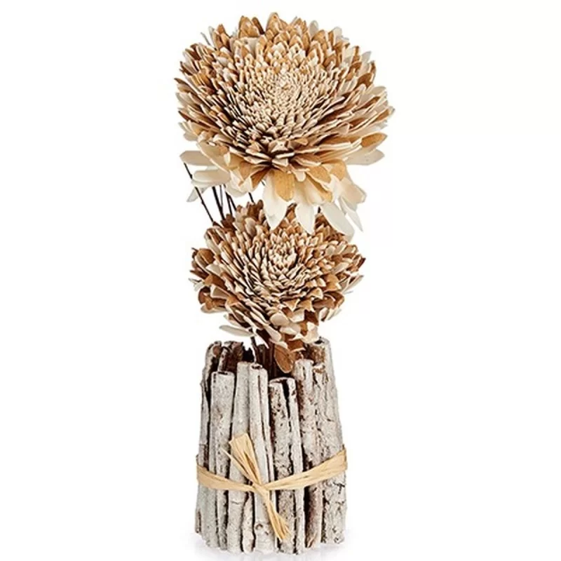 Decorative Flower Natural 13 x 37 x 14 cm (12...