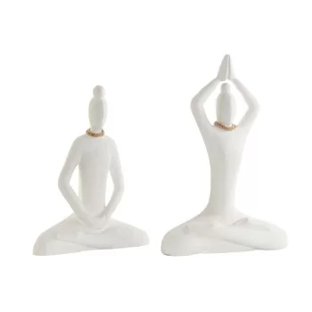 Decorative Figure DKD Home Decor White Natural Oriental...