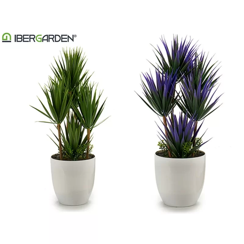 Decorative Plant Palm tree Plastic 19 x 39 x 12 cm (12 Units)