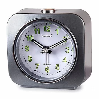 Table clock Timemark Grey Green Plastic 9 x 9 x 4 cm
