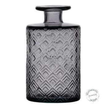 Vase Grey recycled glass 9 x 9 x 16 cm 2