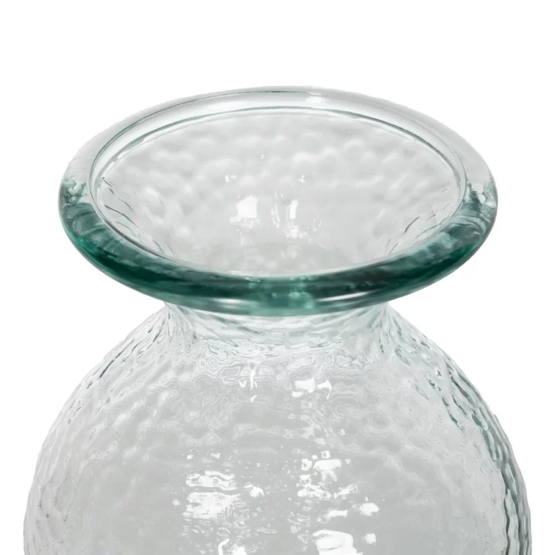 Vase WE CARE Beige recycled glass 15 x 15 x...