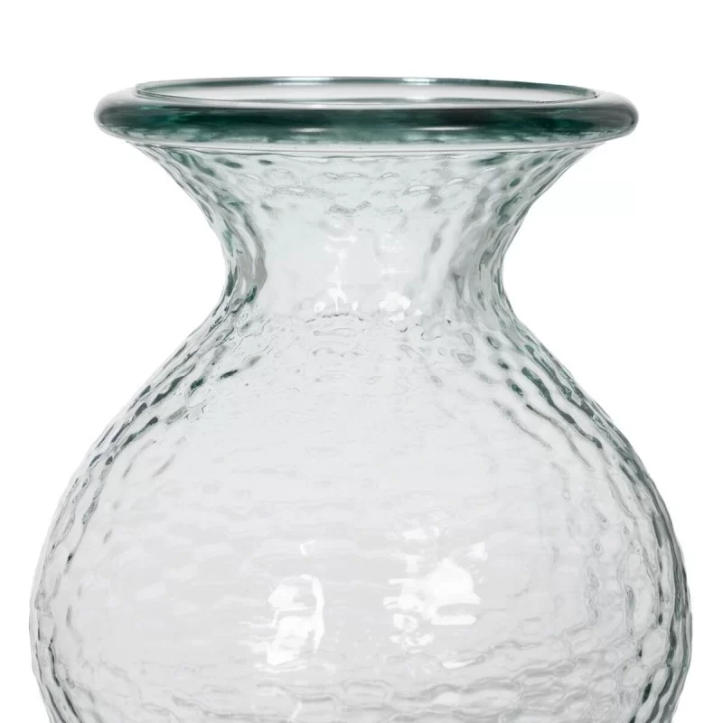 Vase WE CARE Beige recycled glass 15 x 15 x...