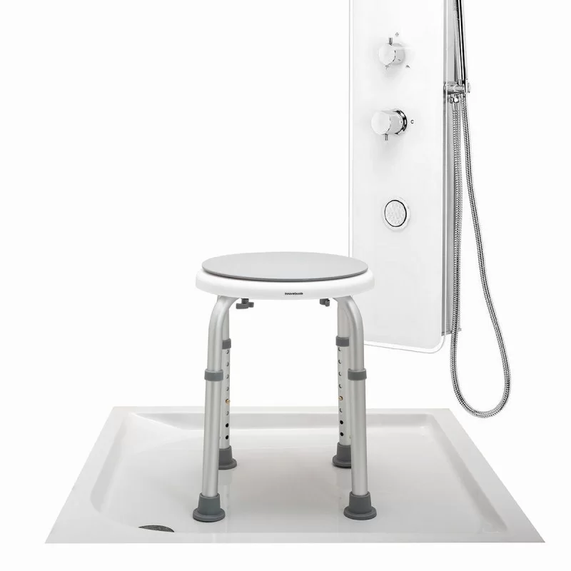 Rotating and Adjustable Bathroom Stool Roshawer...
