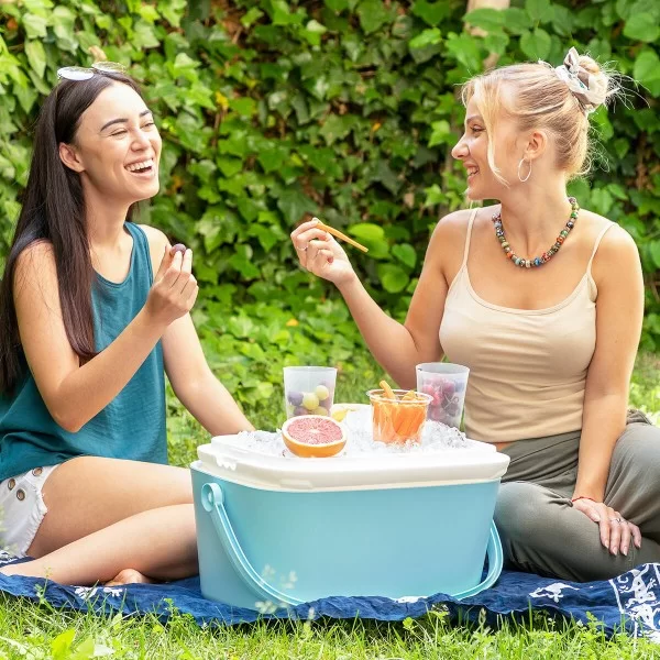 Portable Rigid Cooler Koolty InnovaGoods 20 L Turquoise Polyethylene polypropylene (Refurbished B)